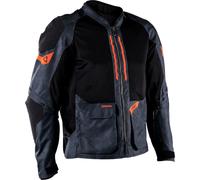 Leatt ADV FlowTour 4.5 Short Motorcycle Textile Jacket, Iron, size XL