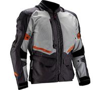 Leatt Adventure FlowTour 5.5, textile jacket waterproof S Light Grey/Dark Grey/Orange