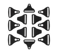 Leatt Buckle Kit C-frame Carbon Pair Black unisex