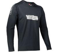 Leatt DBX 2.0 MTB LS Logo Bicycle Jersey, black, size S for Men