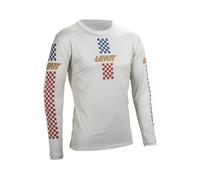 Leatt Enduro 4.0 MTB Bicycle Cycle Bike Jersey Cream