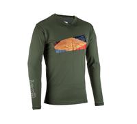 Leatt Enduro 4.0 MTB Bicycle Cycle Bike Shirt Pine