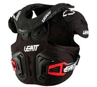 Leatt 2024 Fusion 2.0 Youth Neck Vest Brace Black Motocross MX Quad Kids