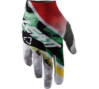 Leatt GPX 1.5 GripR Leopard Gloves, white/green, size 2XL