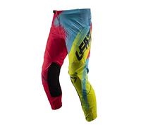 Leatt GPX 2.5 Unisex Motorcycle Trousers - Adult, Red/Lime, S