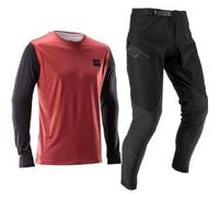 Leatt Gravity 1.0 Junior Mtb Ride Kit Bundle Dusty Red 2026