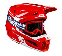 Leatt Helmet Moto 3.5 V26 Red Includes 3.5 Goggle