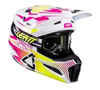 Leatt Helmet Moto 3.5 V26 Storm Pink Includes 3.5 Goggle