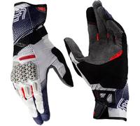 Leatt ADV Hydradri 5.5 waterproof Motorcycle Gloves, white-red-blue, size M for Men