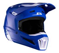 Leatt 2.5 V26 Motocross Helmet, white-turquoise-blue, size M for Men