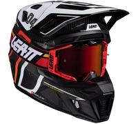 Leatt 9.5 Carbon-White, motocross helmet XS Black/White/Red