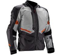 Leatt ADV FlowTour 5.5, textile jacket waterproof L Light Grey/Dark Grey/Orange