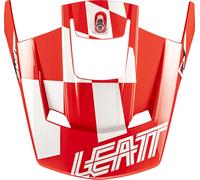 Leatt Moto 3.5 Checkered Helmet Peak, red