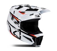 Leatt Moto 3.5 V25 Youth MX Helmet With Goggles WhiteL White