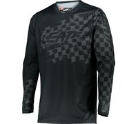Leatt Moto 4.5 Lite Brushed Motocross Jersey, black/grey, size M