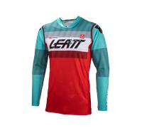 Leatt 5.5 Ultraweld 2024 Motocross Jersey, red-green-blue, size M for Men