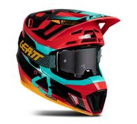 Leatt Moto 7.5 MX Helmet With Goggles RedS Red