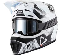 Leatt Moto 7.5 V27 Motocross Helmet with Goggles, black/white, size M (57/58)
