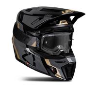 Leatt Moto 8.5 V25 MX Helmet Kit with Goggles BlackS Black