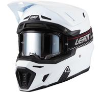 Leatt 8.5 V.27 MX Helmet Kit with Velocity 5.5 goggles WhiteXL White