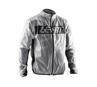 Leatt Race Cover Motocross Rain Jacket, white, size 4XL for Men