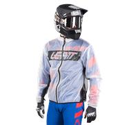 Leatt Race Cover Motocross Rain Jacket, white, size M