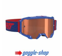 LEATT VELOCITY 4.5 MOTOCROSS MX GOGGLES - ROYAL BLUE / ROSE LENS