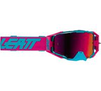 Leatt Velocity 6.5 2025 Cryztal Iriz Motocross Goggles, pink-turquoise for Men
