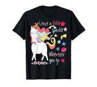 Leave a Little Sparkle Wherever You Go Inspirational Quote T-Shirt