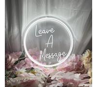 Leave A Message Acrylic Signs Custom Wedding Sign LED Light up Sign Wall Decor Party Shop guestbook Personalized Gift