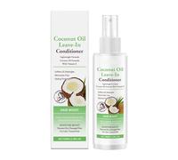 Leave In Conditioner - Lightweight cCoconut Oil 100ml, vVitamin E No-Rinsing Frizz Control Spray | Moisturizing Heat Protection Solution for Blow-Drying Braid Prep Detangled Styling and Split End Use