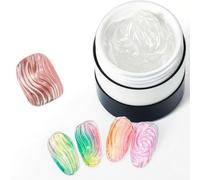 Leave in Styling Icicle Glue Non Flowing Easy to Rub Powder Three Dimensional Water Ripple Practical for Nail Salons Super Plasticity Firm Shiny Rubbing Effect Glass 3D Mirror DIY