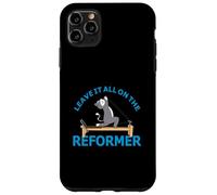 Leave it all on the Reformer Pilates cat Lover funny animal Case for iPhone 11 Pro Max