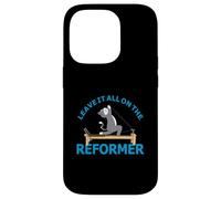 Leave it all on the Reformer Pilates cat Lover funny animal Case for iPhone 14 Pro