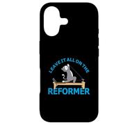 Leave it all on the Reformer Pilates cat Lover funny animal Case for iPhone 17