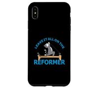 Leave it all on the Reformer Pilates cat Lover funny animal Case for iPhone XS Max