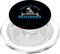 Leave it all on the Reformer Pilates cat Lover funny animal PopSockets PopGrip for MagSafe