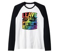 Leave It All On The Reformer Pilates Workout Raglan Baseball Tee
