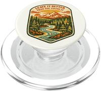 Leave It Better Than You Found It Retro Patch Earth Day PopSockets PopGrip for MagSafe