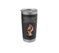 Leave It in God's Hands Proverbs 3:5-6 Spanish Christian Stainless Steel Insulated Tumbler
