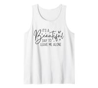 Leave Me Alone Funny Introvert Quote Tee Tank Top