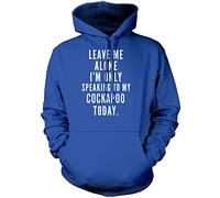Leave Me Alone I'm Only Talking to My Cockapoo Unisex Hoodie - Blue XX-Large