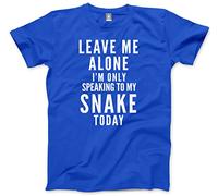 Leave Me Alone I'm Only Talking to My Snake Kids T-Shirt - Blue 7-8 Years