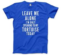 Leave Me Alone I'm Only Talking to My Tortoise Kids T-Shirt - Blue 12-13 Years