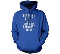 Leave Me Alone I'm Only Talking to My Tortoise Unisex Hoodie - Blue 9-11 Years
