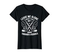 Leave Me Alone My Hockey Team is Going Through A Rebuild Value Graphic T-Shirt, Women, Black, S