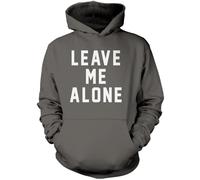 Leave Me Alone Unisex Hoodie - Grey 12-13 Years