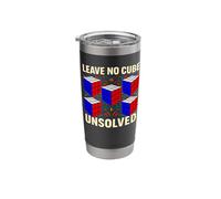 Leave No Cube Unsolved Speed Cuber Stainless Steel Insulated Tumbler