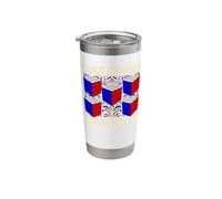 Leave No Cube Unsolved Speed Cuber Stainless Steel Insulated Tumbler