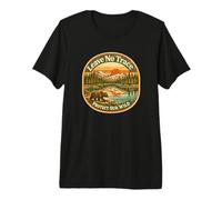 Leave No Trace Protect Our Wild Earth Day Retro Badge Premium T-Shirt